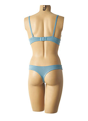 Lingerie rinkinys metalizuotas audinys mėlyna HANA moteris