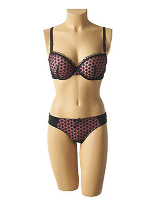 Lingerie rinkinys metalizuotas audinys juodas HANA moteris