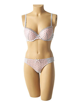 Lingerie rinkinys metalizuotas audinys pilka HANA moteris