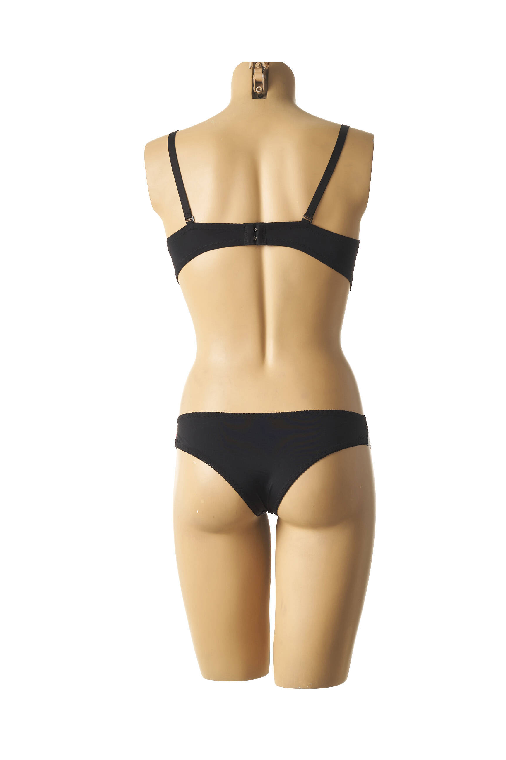 Lingerie rinkinys reguliuojamos elastinės petnešos juodas LUNNA moteris