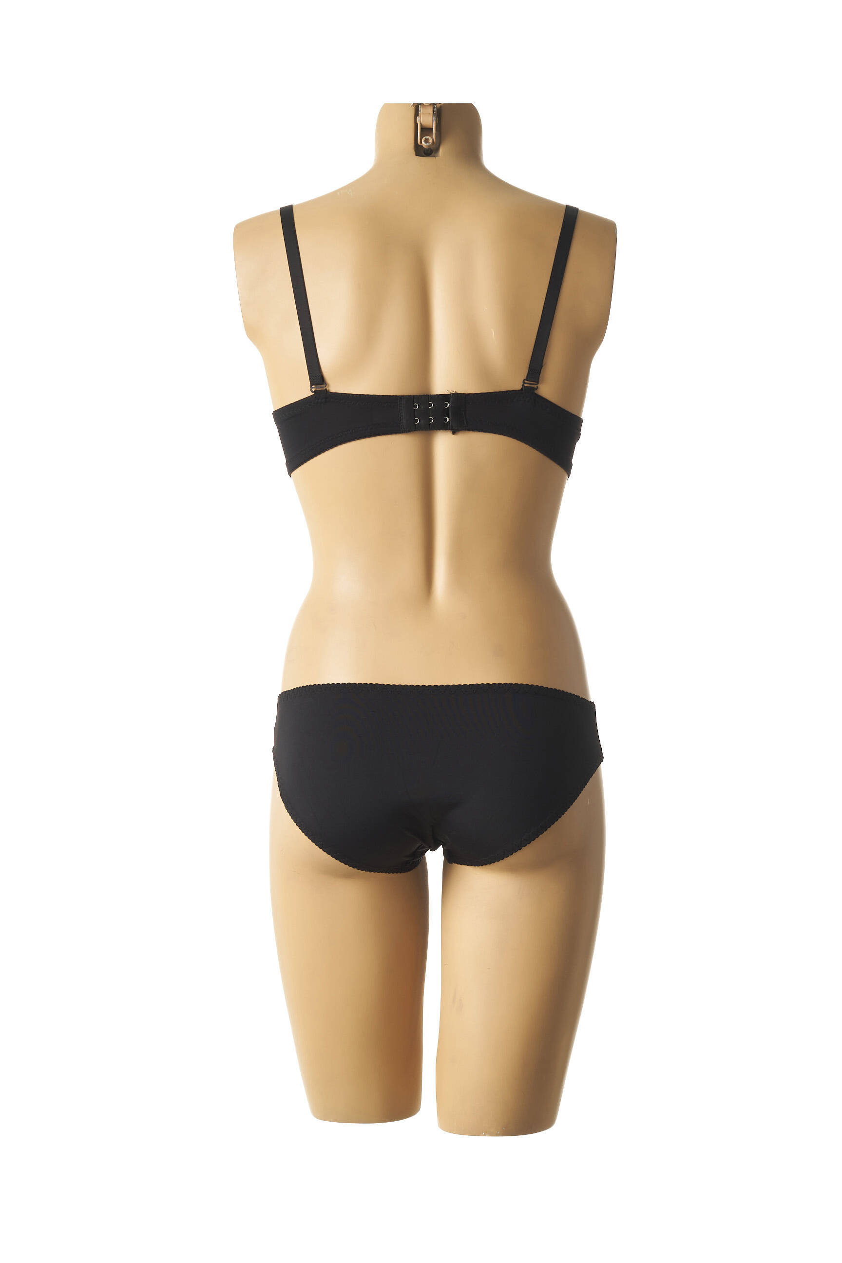 Lingerie rinkinys reguliuojamos elastinės petnešos juodas LUNNA moteris