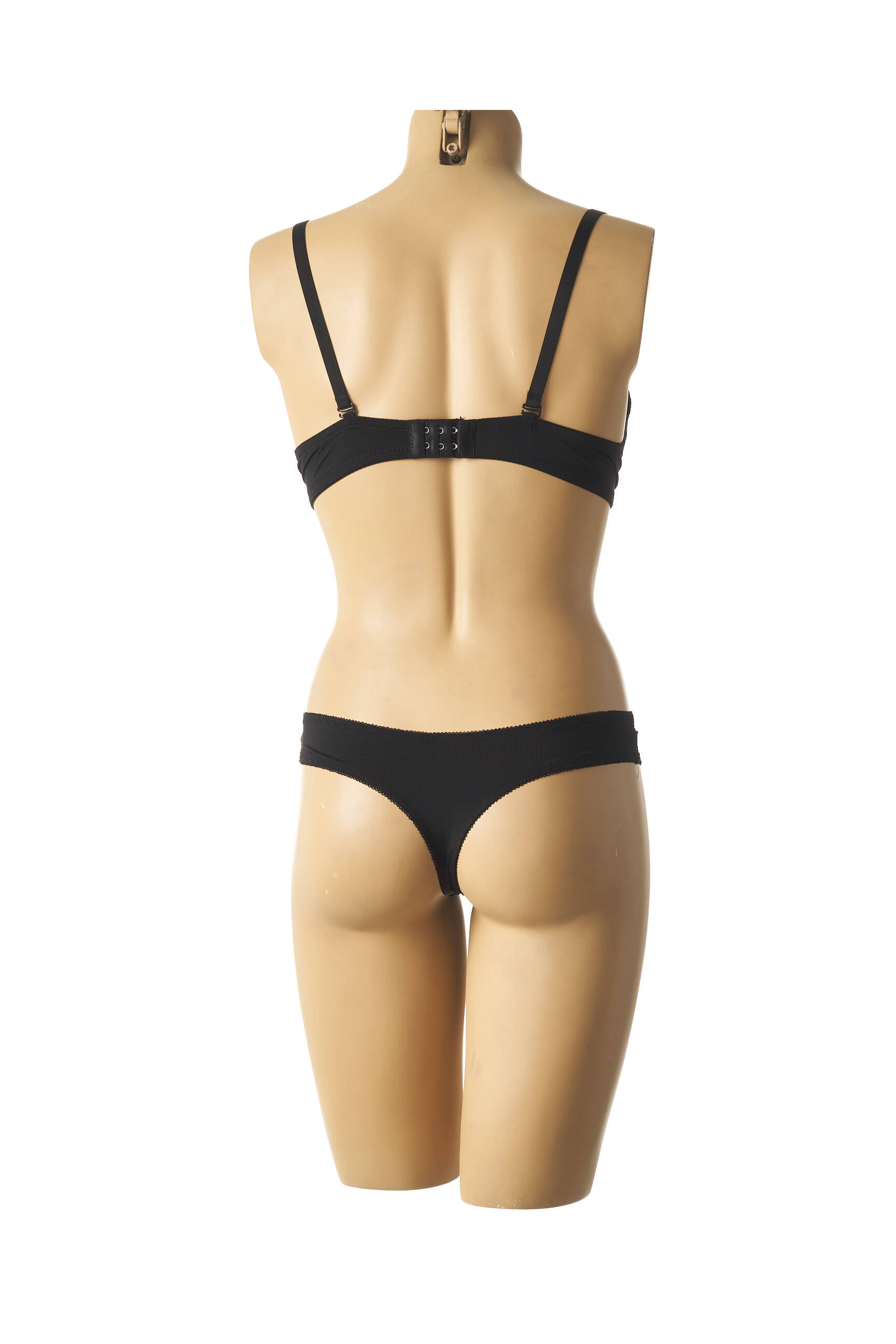 Lingerie rinkinys metalizuotas audinys juodas HANA moteris