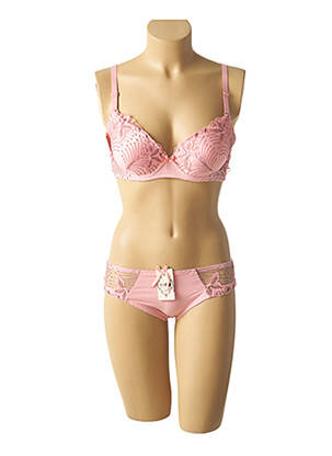 Lingerie rinkinys reguliuojamos elastinės petnešos rožinė HANA moteris