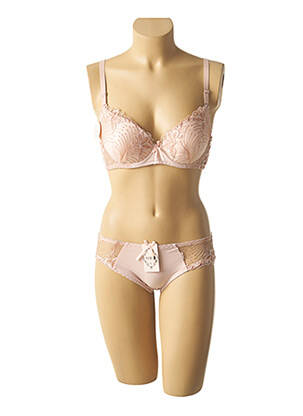 Lingerie rinkinys reguliuojamos elastinės petnešos bežinis HANA moteris