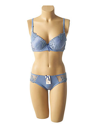 Lingerie rinkinys reguliuojamos elastinės petnešos mėlyna HANA moteris