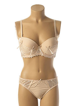 Lingerie rinkinys stringas bežinis HANA moteris