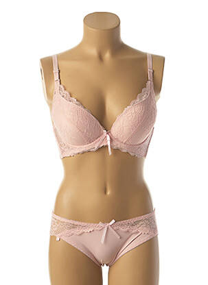 Lingerie rinkinys reguliuojamos elastinės petnešos rožinė HANA moteris