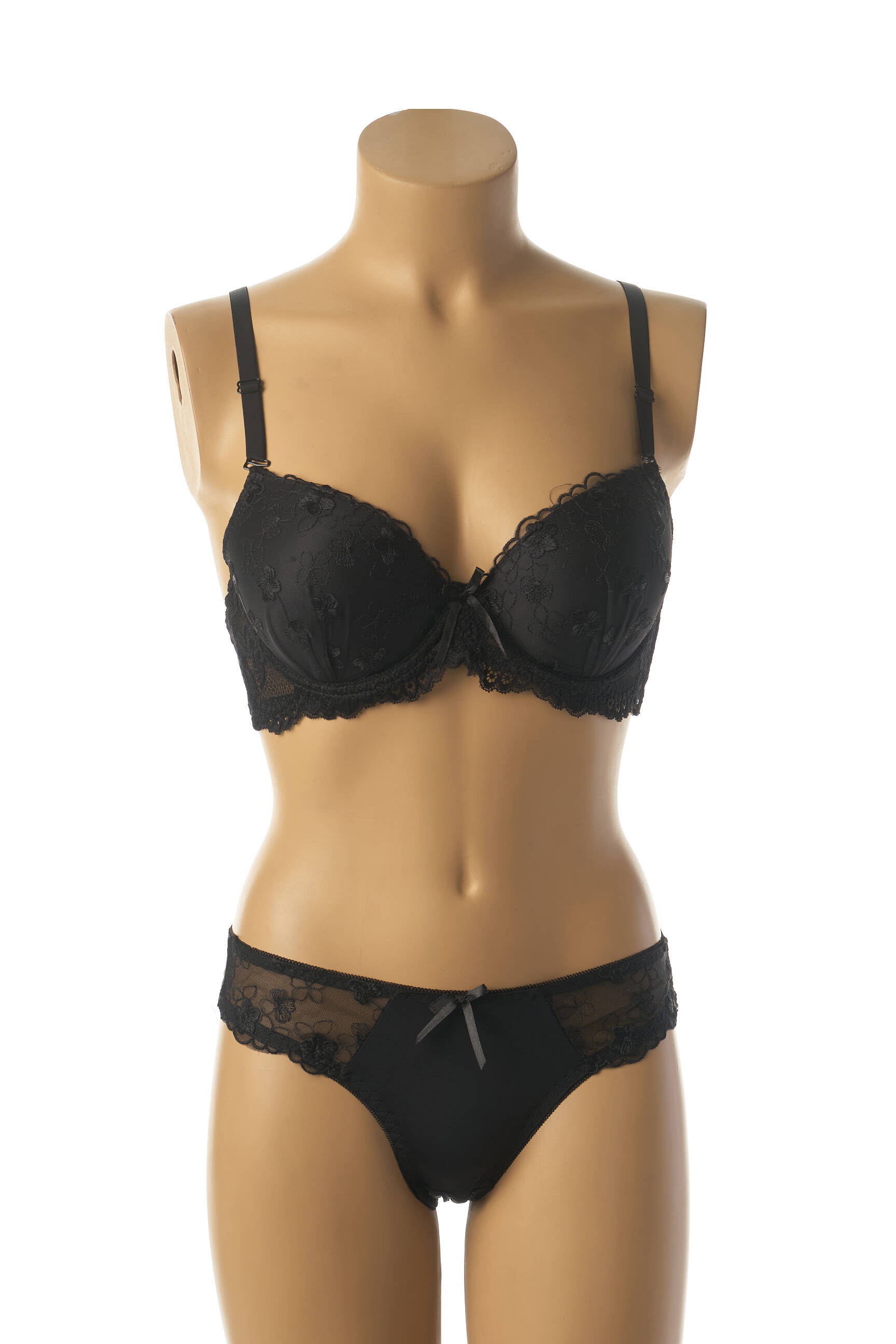 Lingerie rinkinys stringas juodas HANA moteris