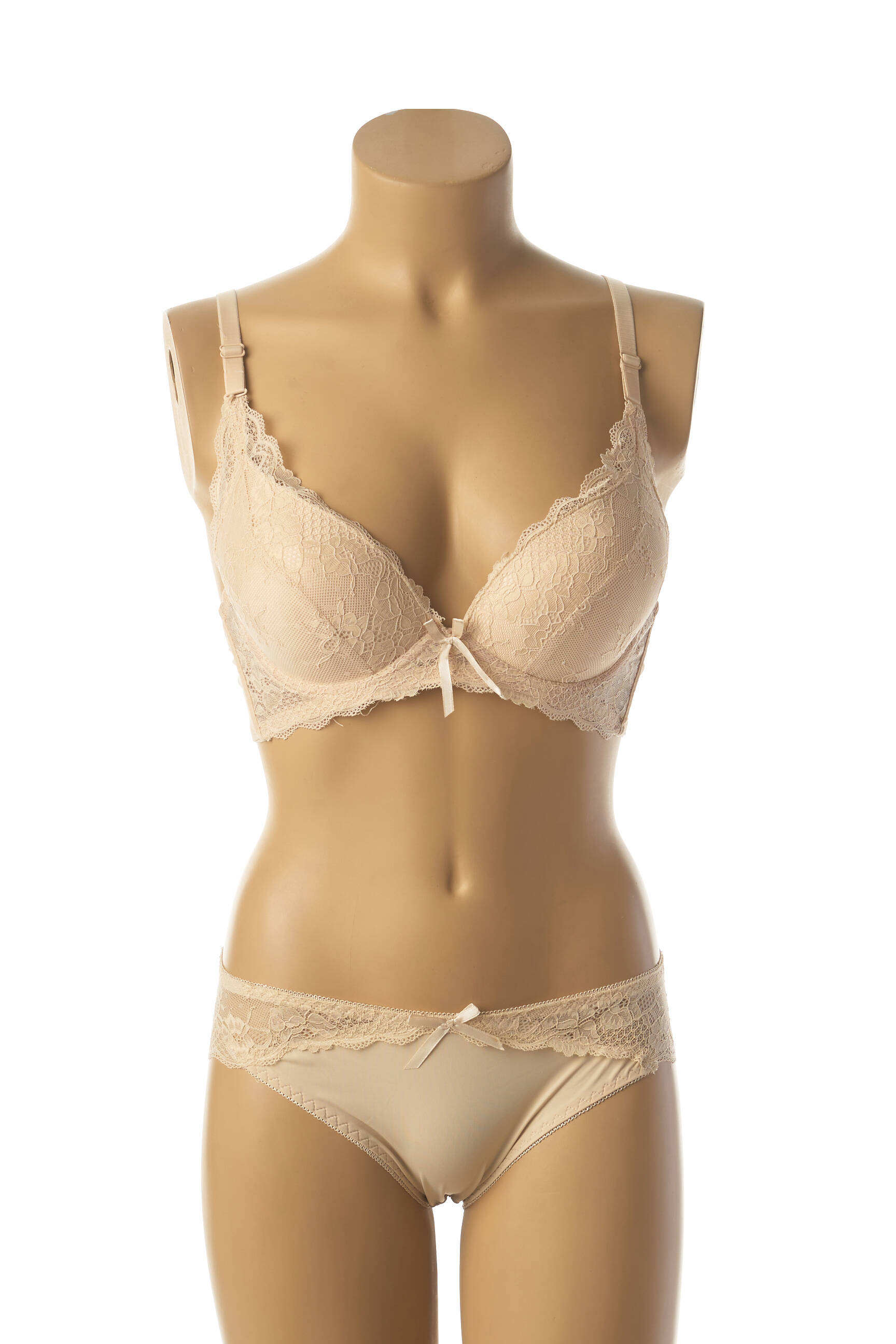 Lingerie rinkinys reguliuojamos elastinės petnešos kremas HANA moteris