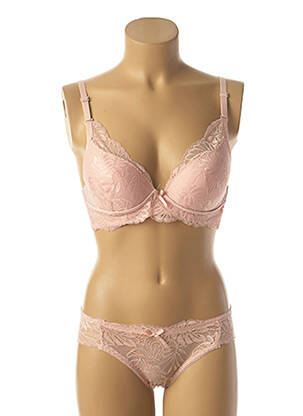 Lingerie rinkinys reguliuojamos elastinės petnešos rožinė HANA moteris