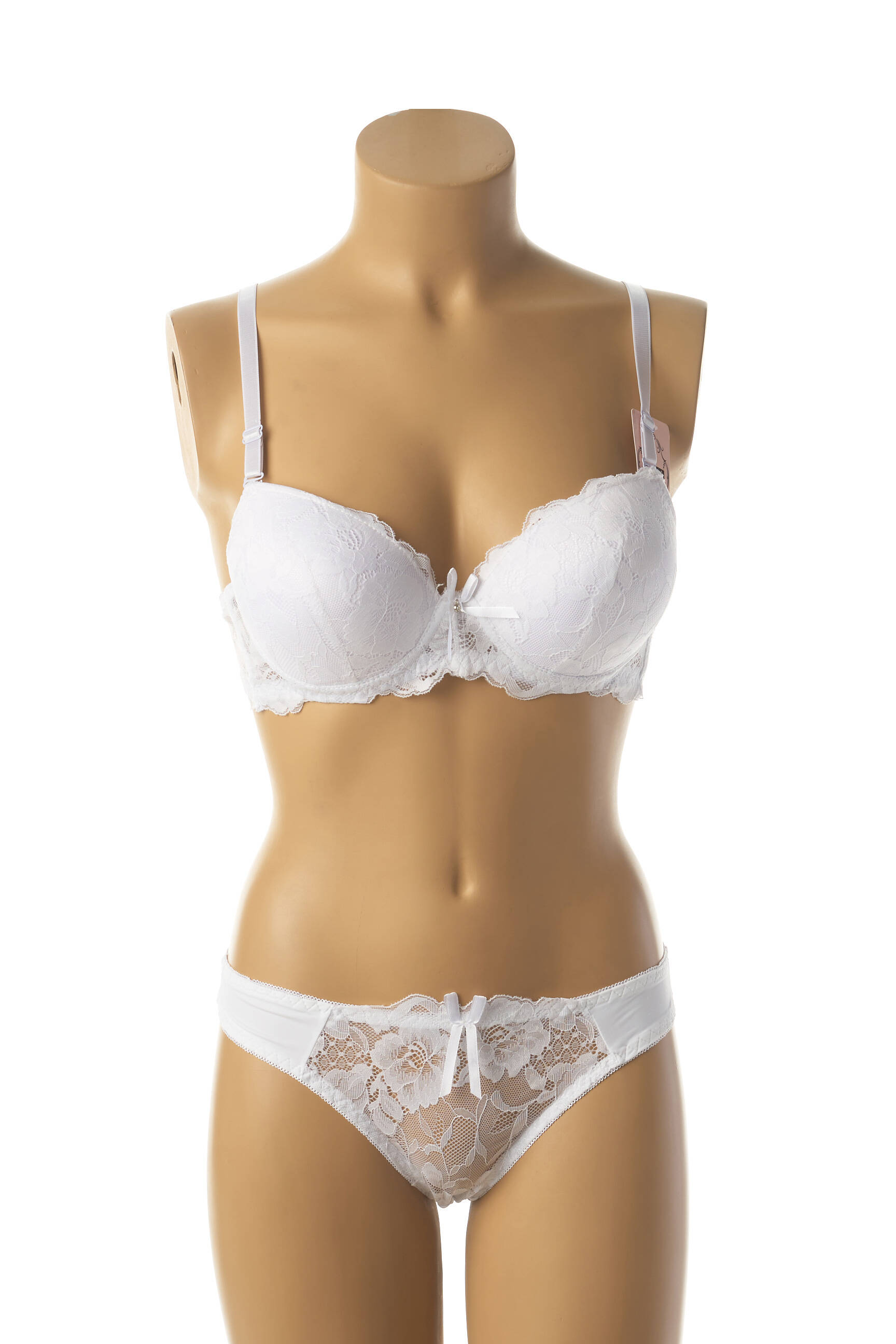 Lingerie rinkinys stringas baltas HANA moteris