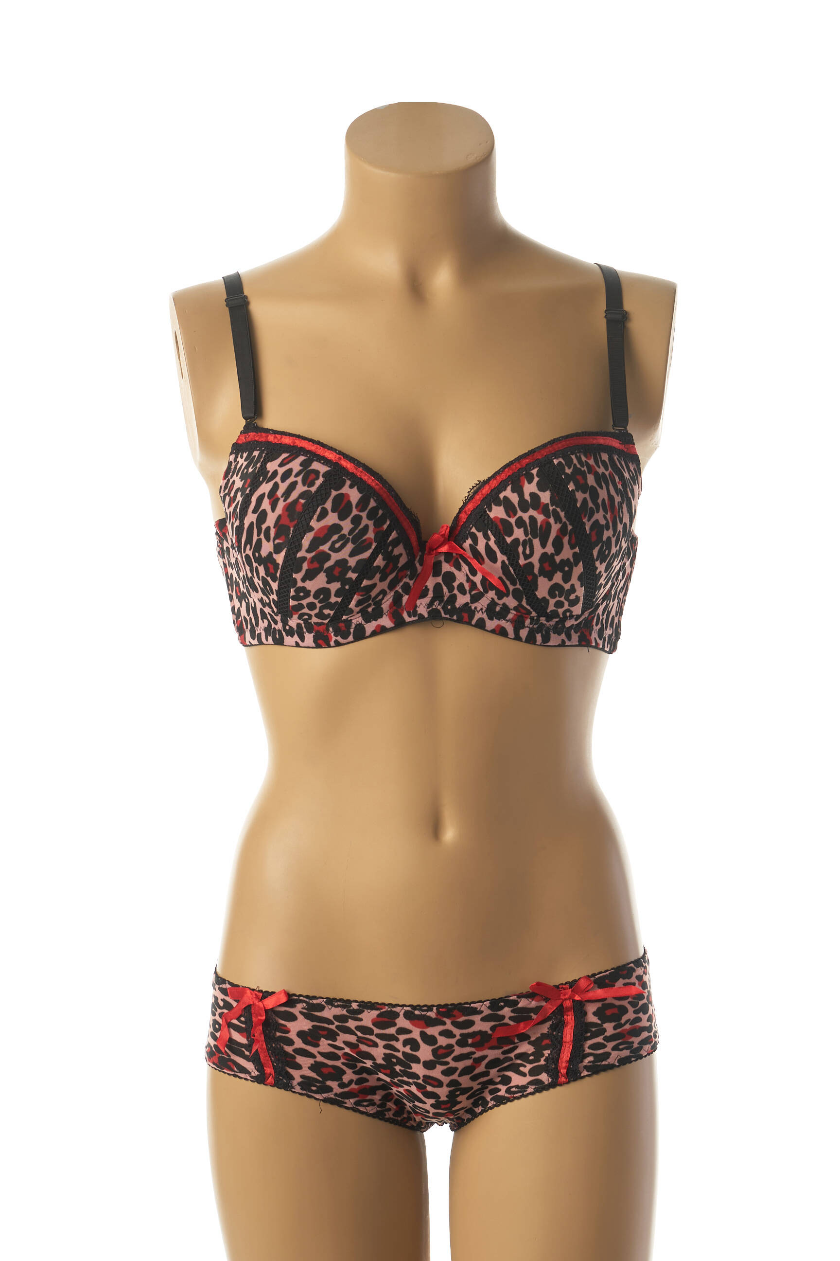 Lingerie rinkinys segtuko uždarymas raudona LUNNA moteris