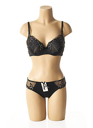Lingerie rinkinys reguliuojamos elastinės petnešos juodas HANA moteris