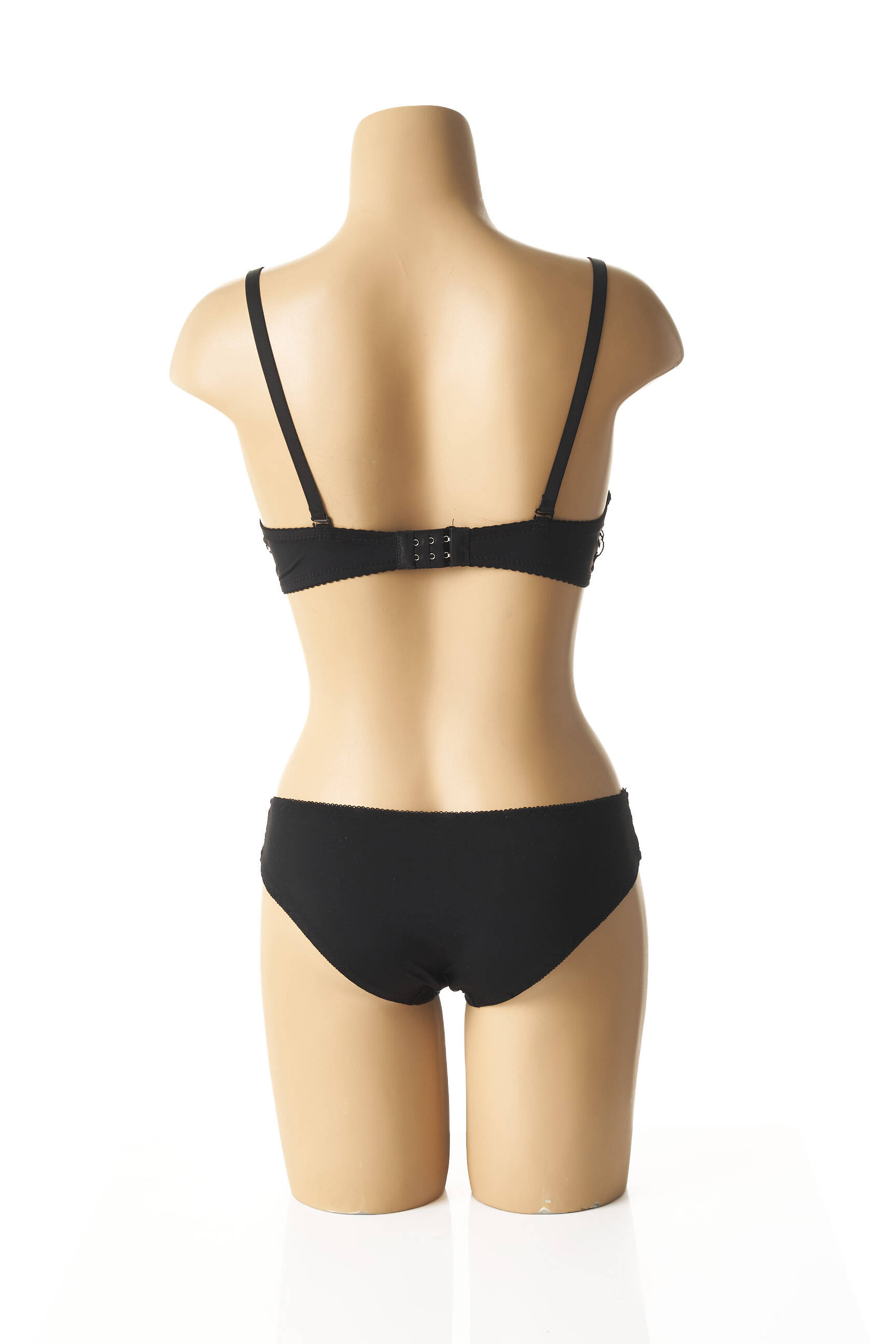 Lingerie rinkinys reguliuojamos elastinės petnešos juodas HANA moteris