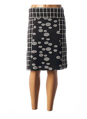 Pusilgis sijonas tiesi kirpimas juodas GUY DUBOUIS moteris