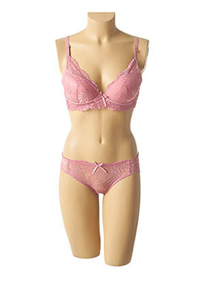 Lingerie rinkinys mikropluoštai rožinė HANA moteris