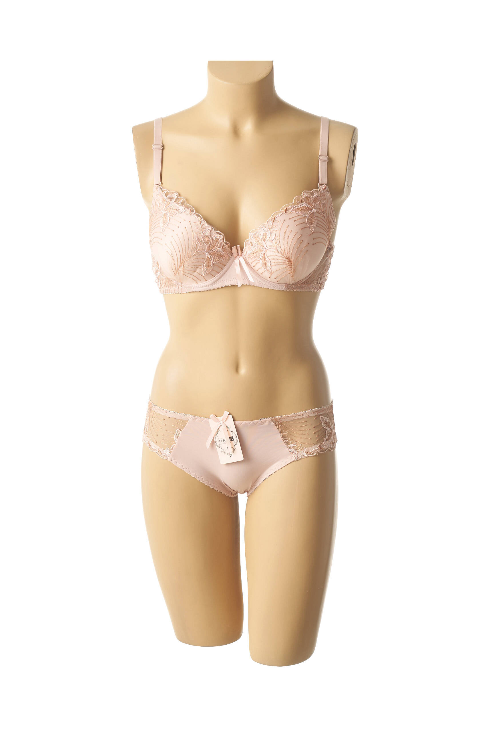 Lingerie rinkinys reguliuojamos elastinės petnešos kremas HANA moteris