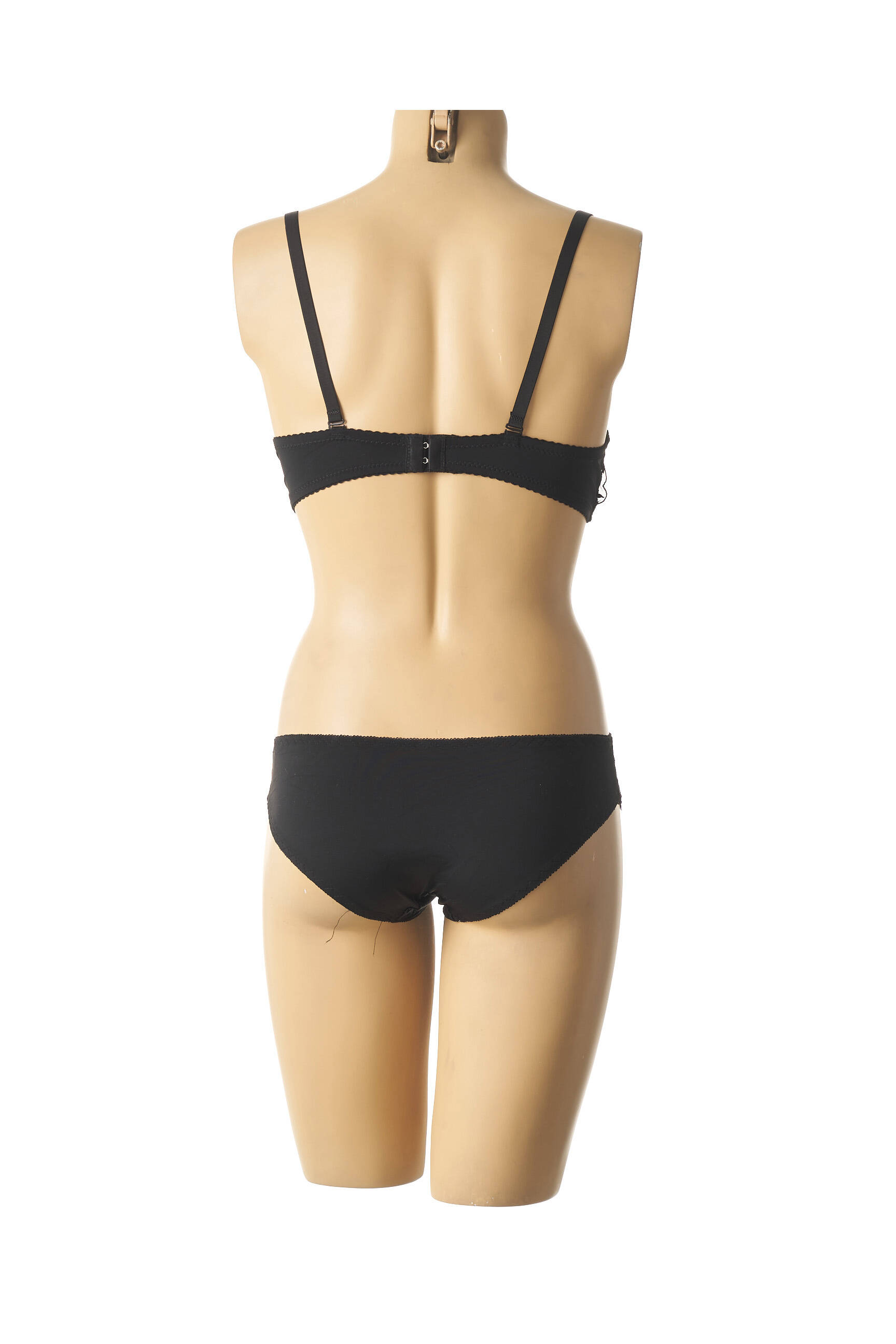 Lingerie rinkinys reguliuojamos elastinės petnešos juodas HANA moteris