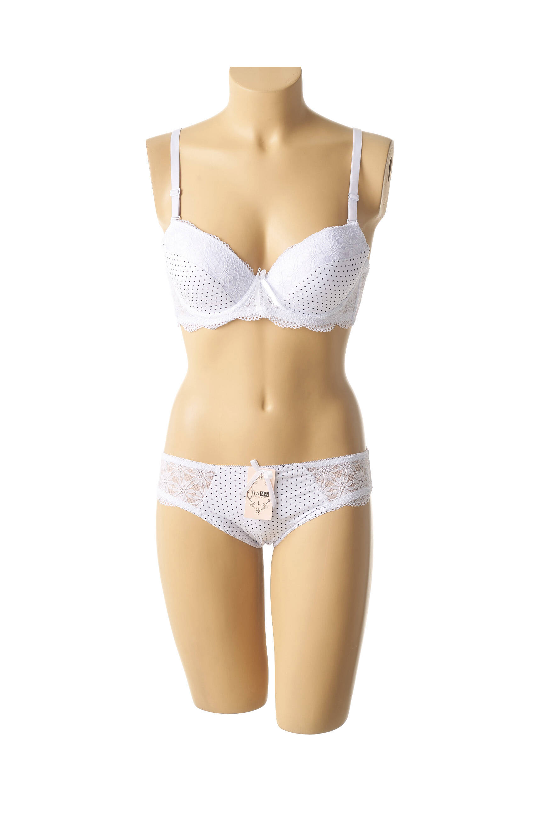 Lingerie rinkinys kelnaitės baltas HANA moteris