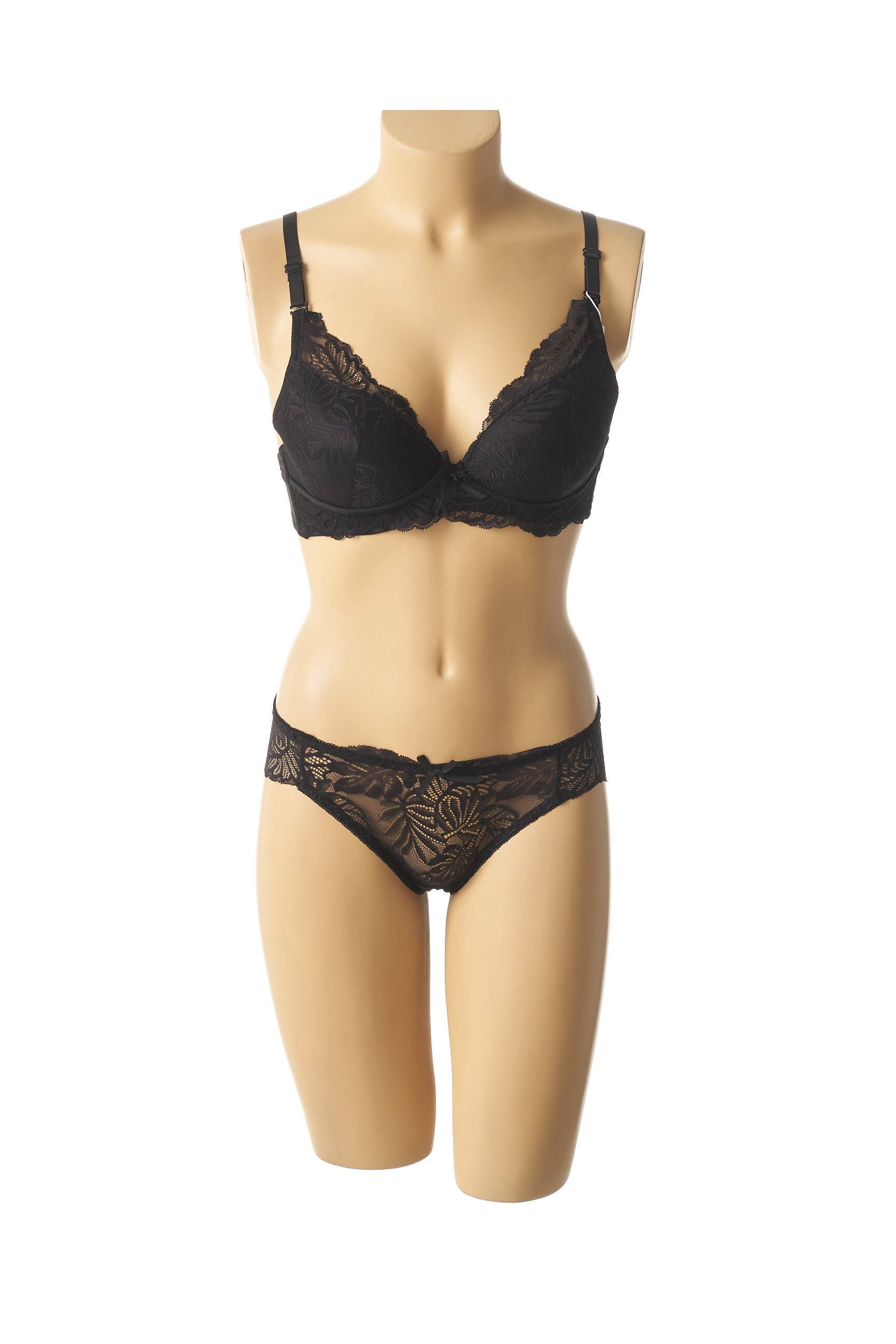 Lingerie rinkinys mikropluoštai juodas HANA moteris