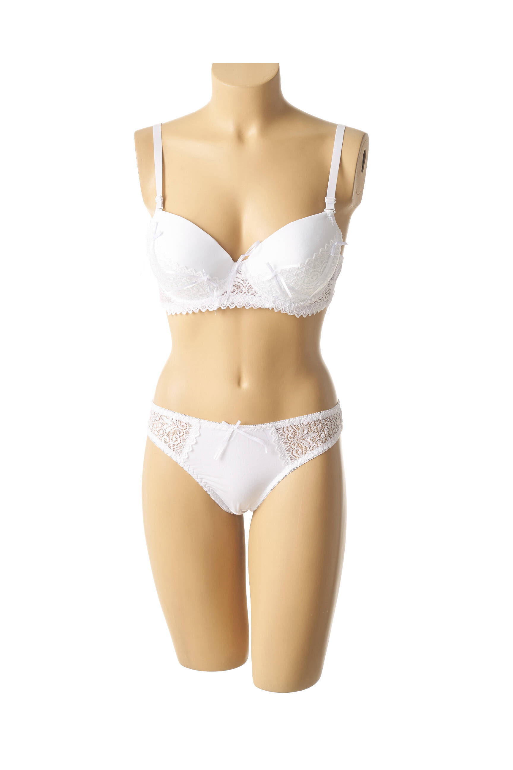 Lingerie rinkinys mikropluoštai baltas HANA moteris