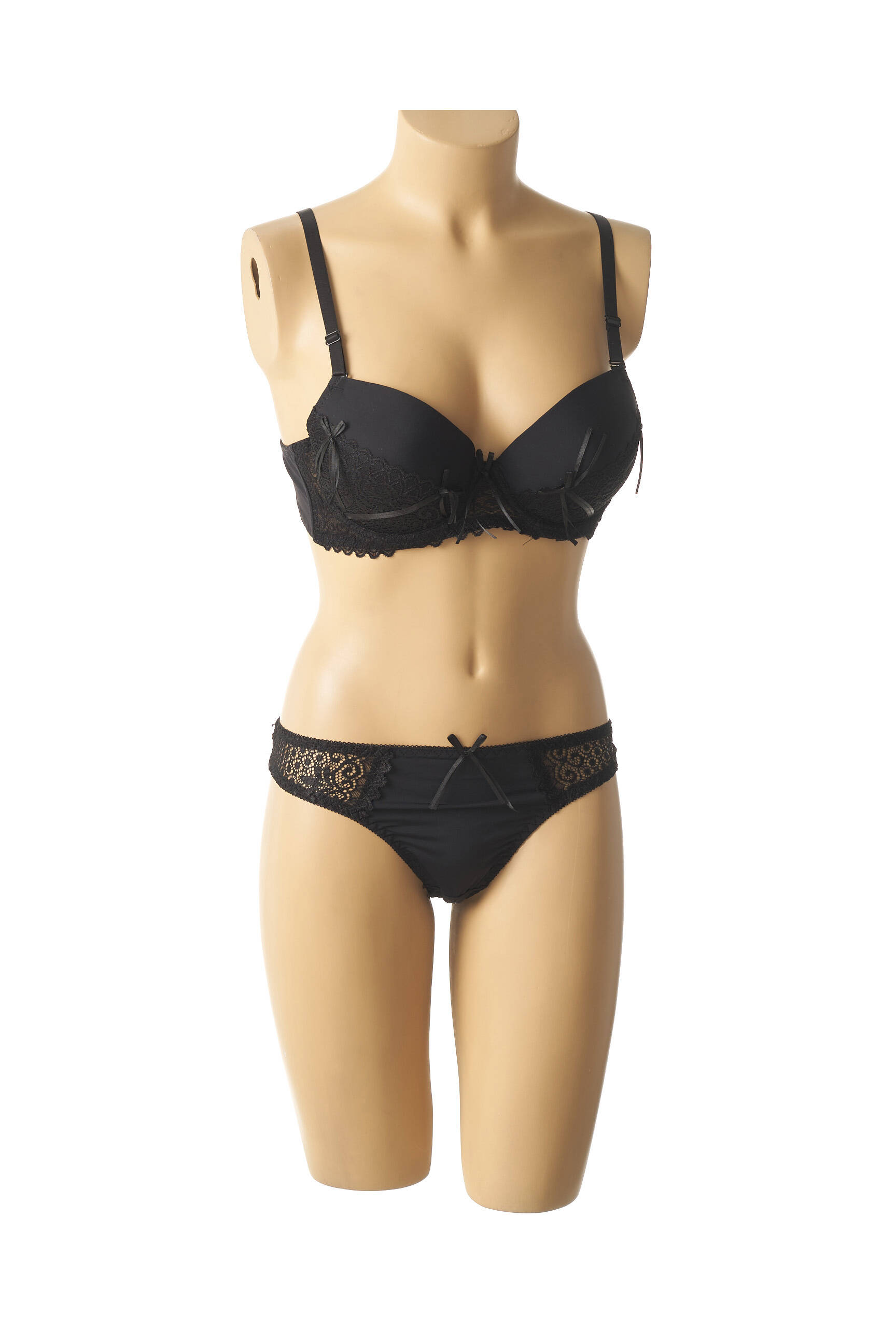 Lingerie rinkinys mikropluoštai juodas HANA moteris