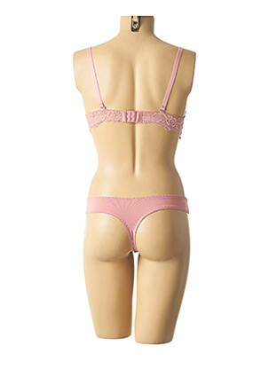 Lingerie rinkinys reguliuojamos elastinės petnešos rožinė HANA moteris
