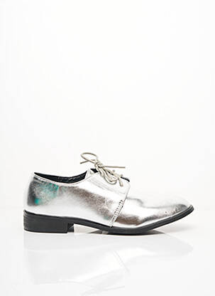 Derbiai lakuotas audinys plokščias kulnas iki 3 cm pilka I LOVE SHOES moteris