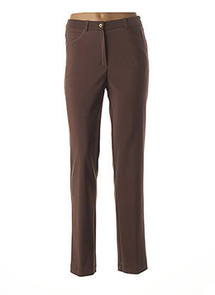 Pantalon tiesi kirpimas normala dydis rudas FRANCE RIVOIRE moteris