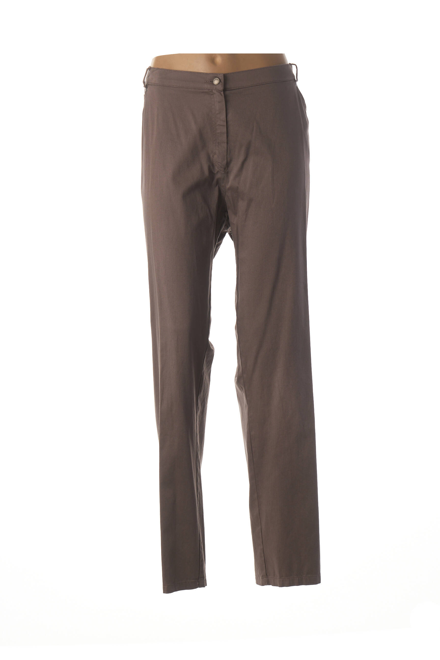 Pantalon siuvinėjimas su klinčiais normala dydis pilka FRANCE RIVOIRE moteris