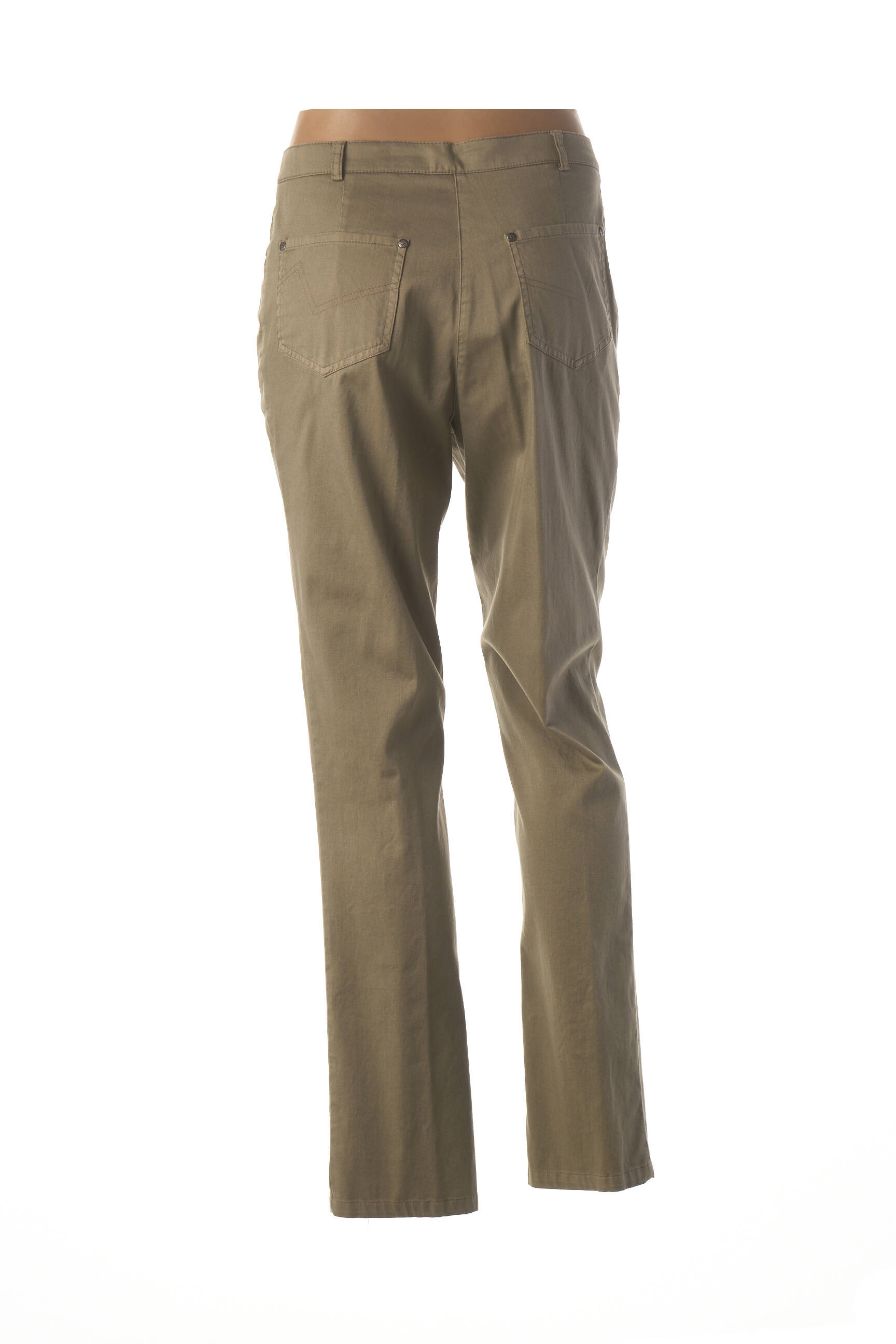 Pantalon tiesi kirpimas normala dydis žalias GUY DUBOUIS moteris