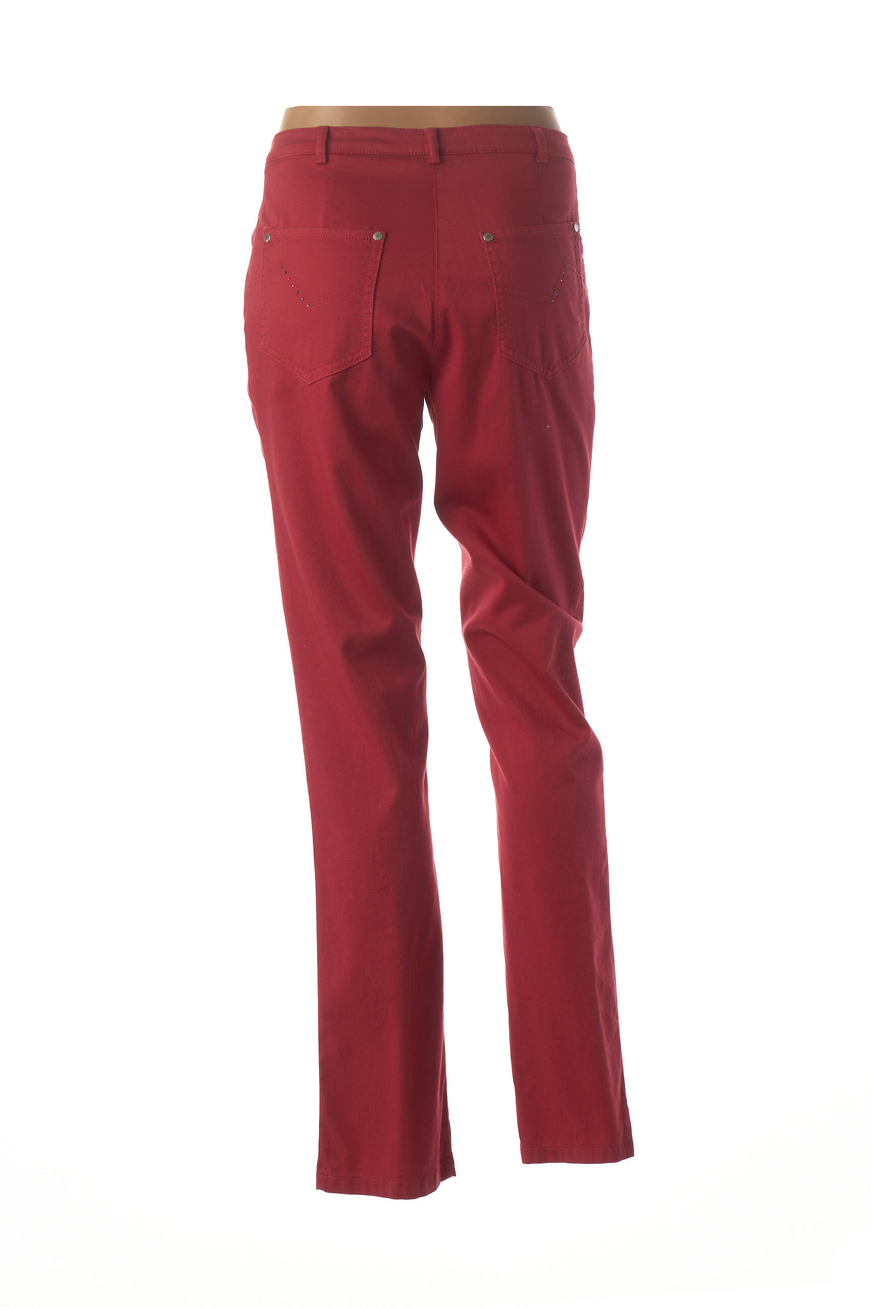 Pantalon lieknas normala dydis raudona GUY DUBOUIS moteris