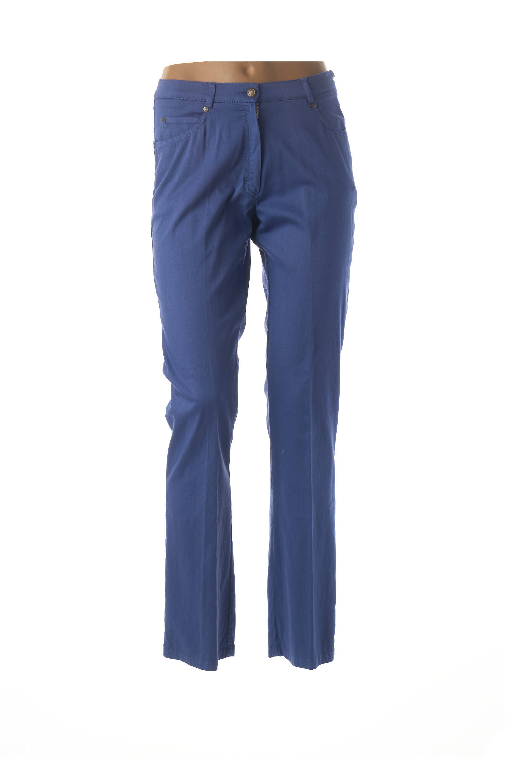 Pantalon tiesi kirpimas normala dydis mėlyna GUY DUBOUIS moteris