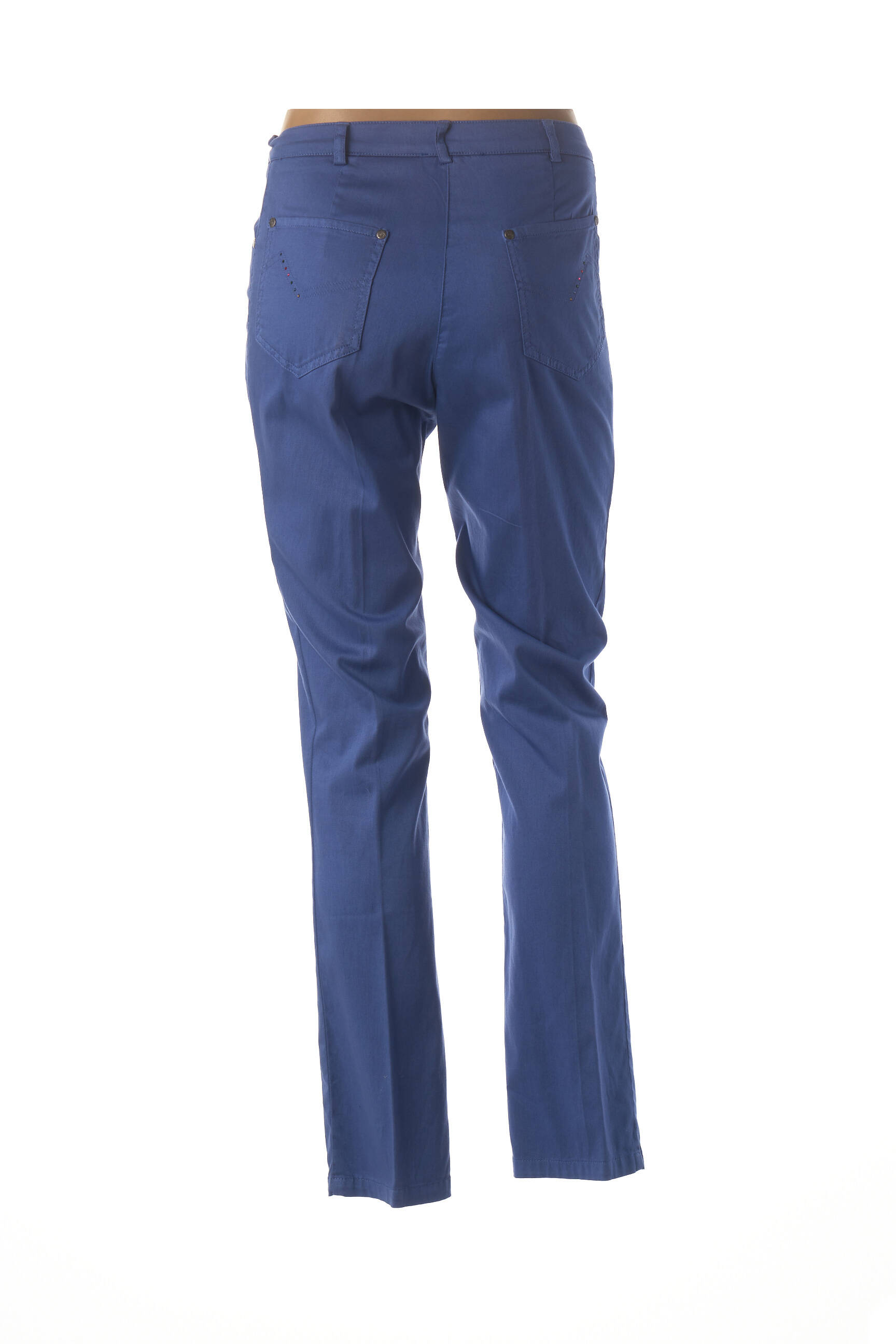 Pantalon tiesi kirpimas normala dydis mėlyna GUY DUBOUIS moteris