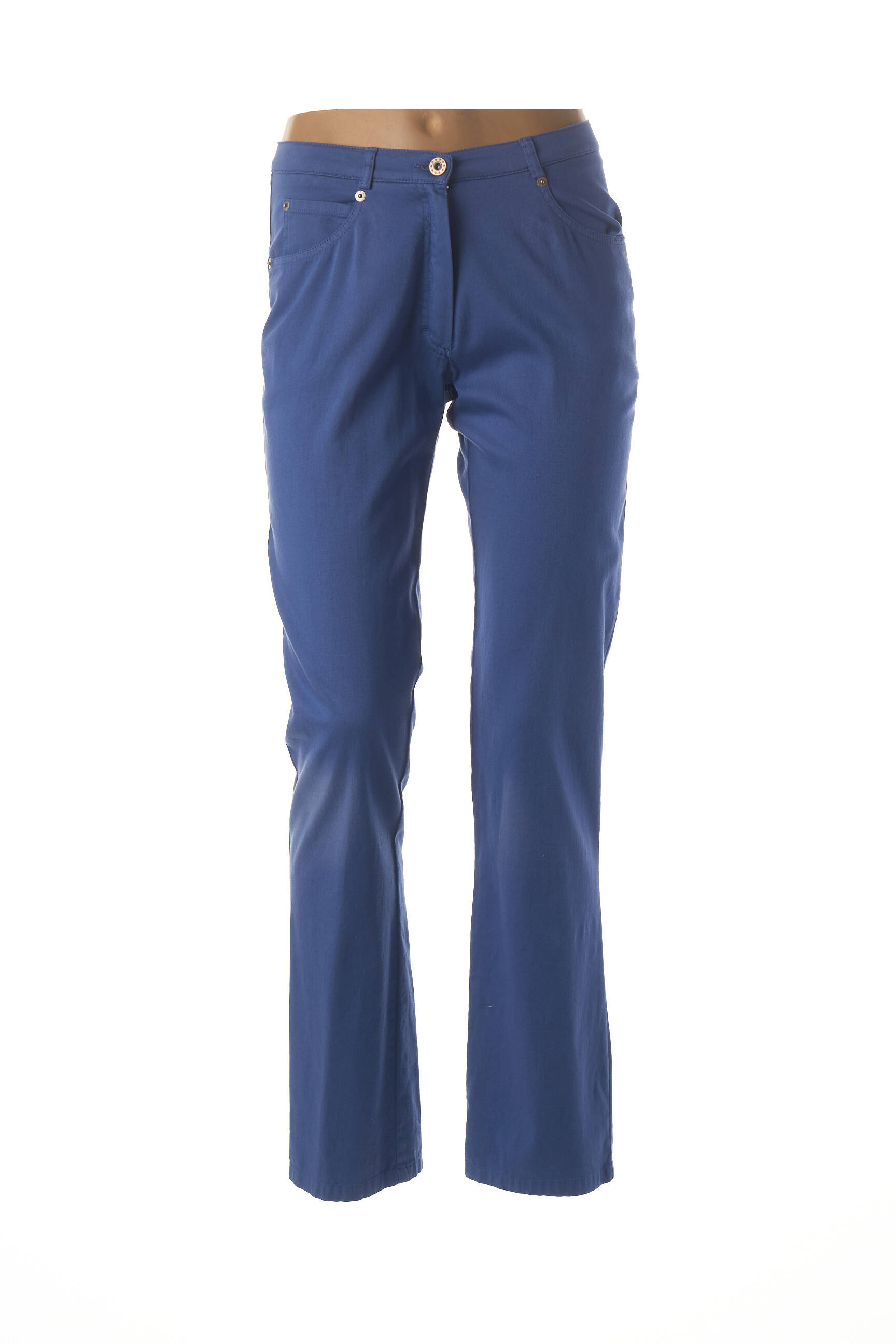 Pantalon tiesi kirpimas normala dydis mėlyna GUY DUBOUIS moteris