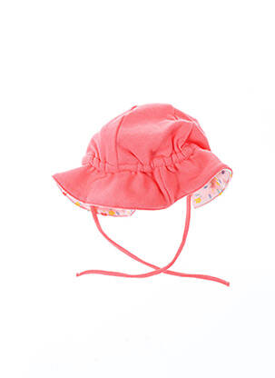 Skrybėlė užsegimas su raišteliais rožinė PETIT BATEAU mergina