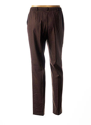 Pantalon tiesi kirpimas aukšta talija rudas WEINBERG moteris