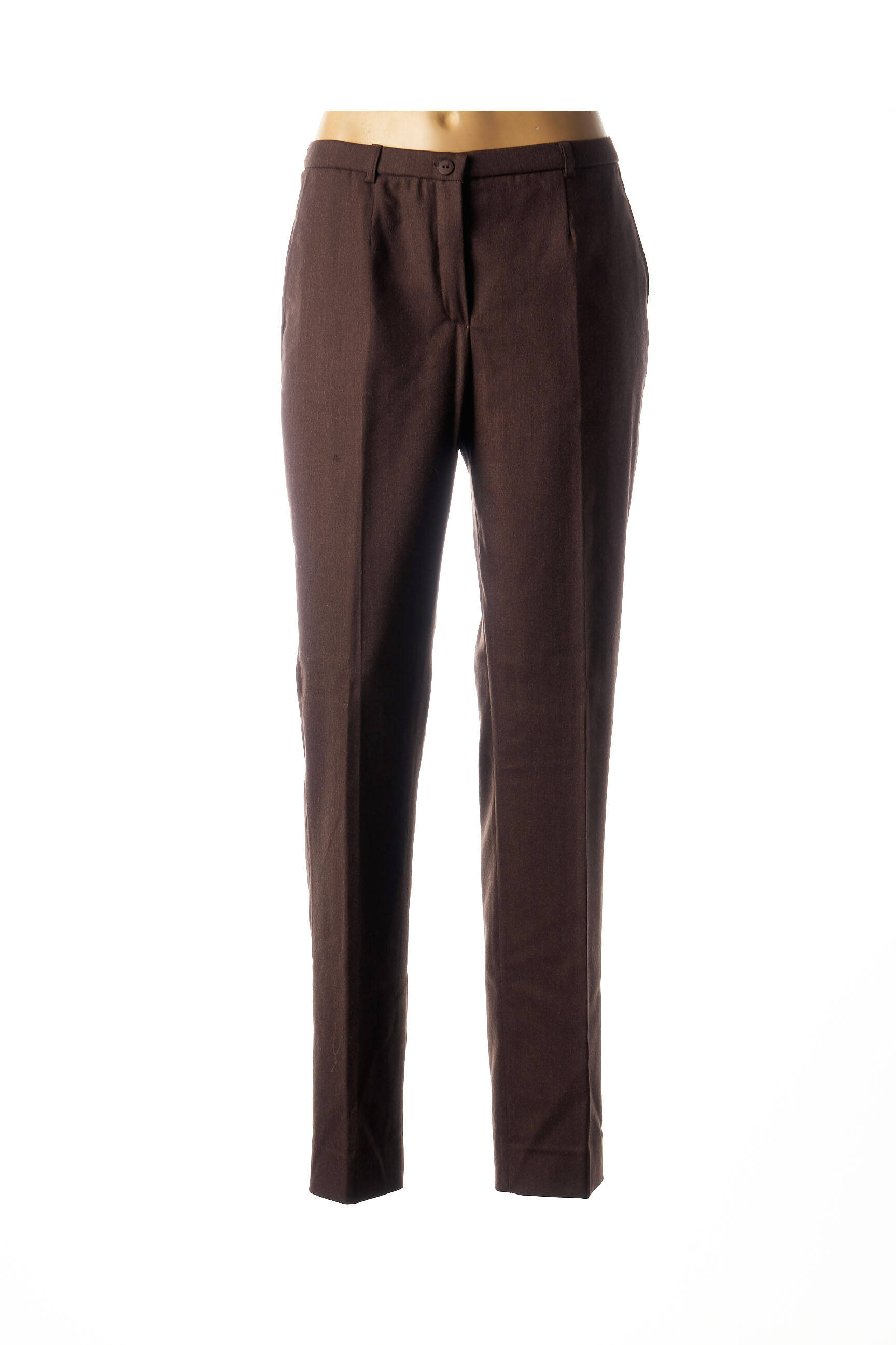 Pantalon kišenės aukšta talija rudas WEINBERG moteris