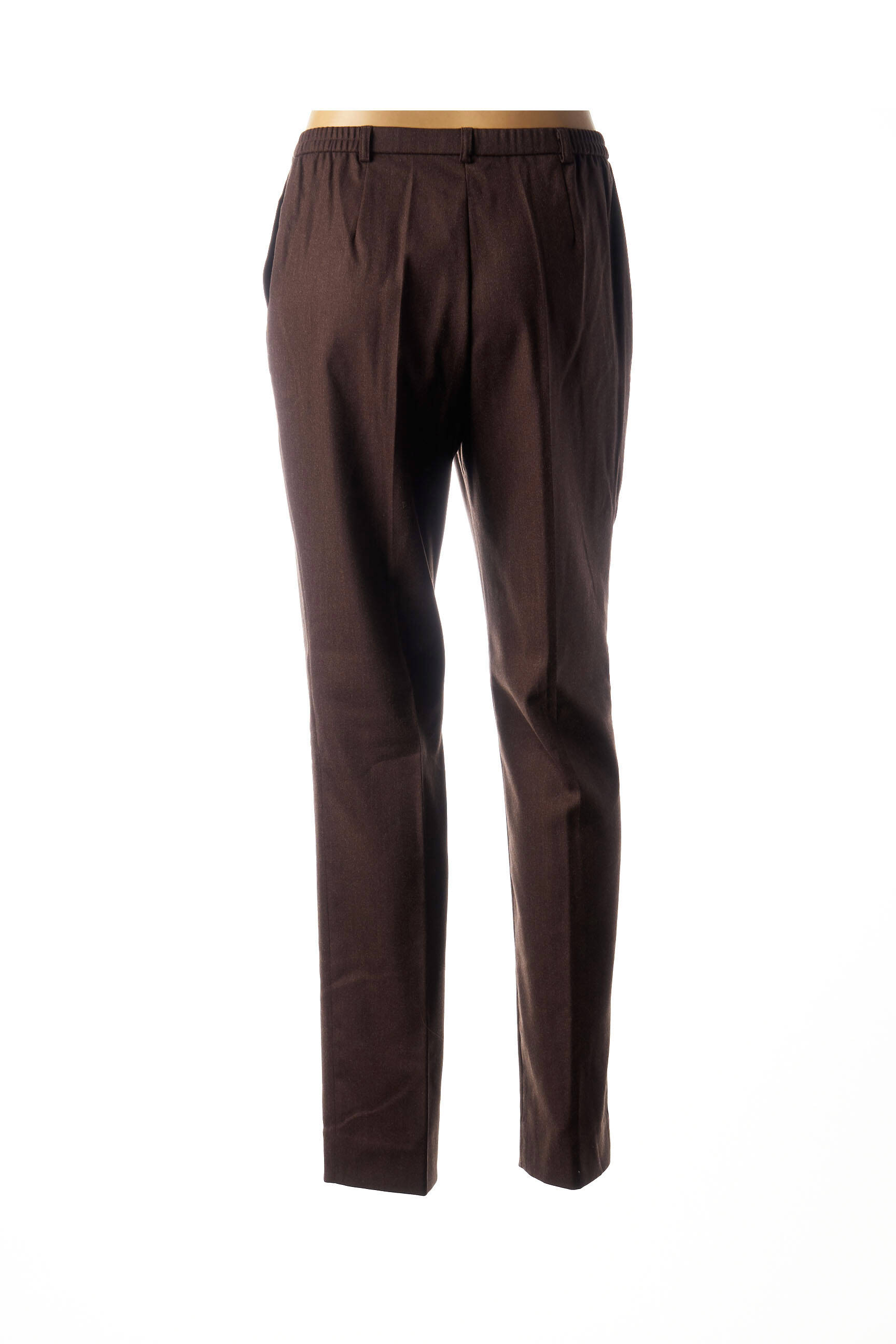 Pantalon kišenės aukšta talija rudas WEINBERG moteris