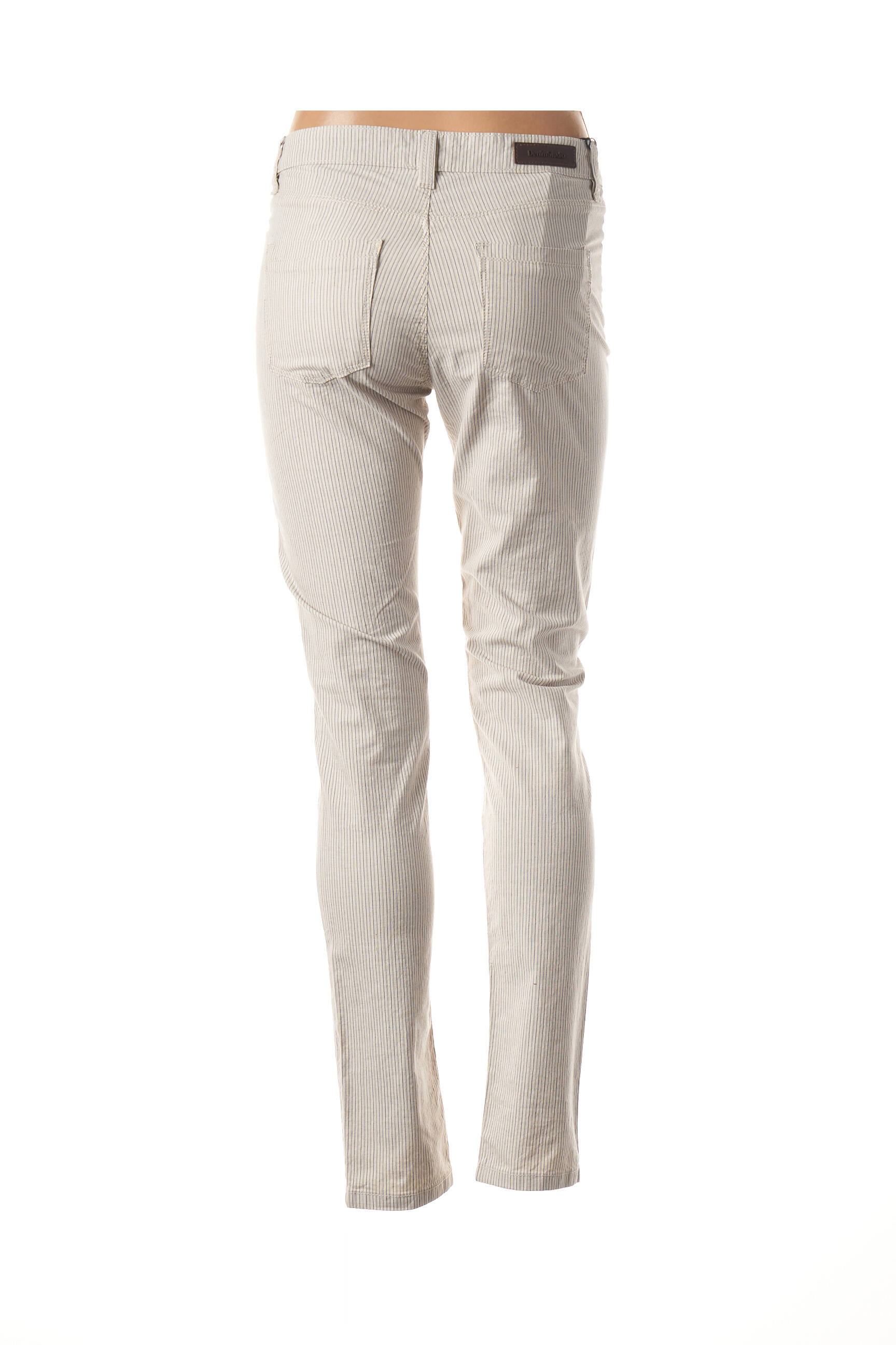 Pantalon lieknas maža dydžio bežinis DENIM STUDIO moteris