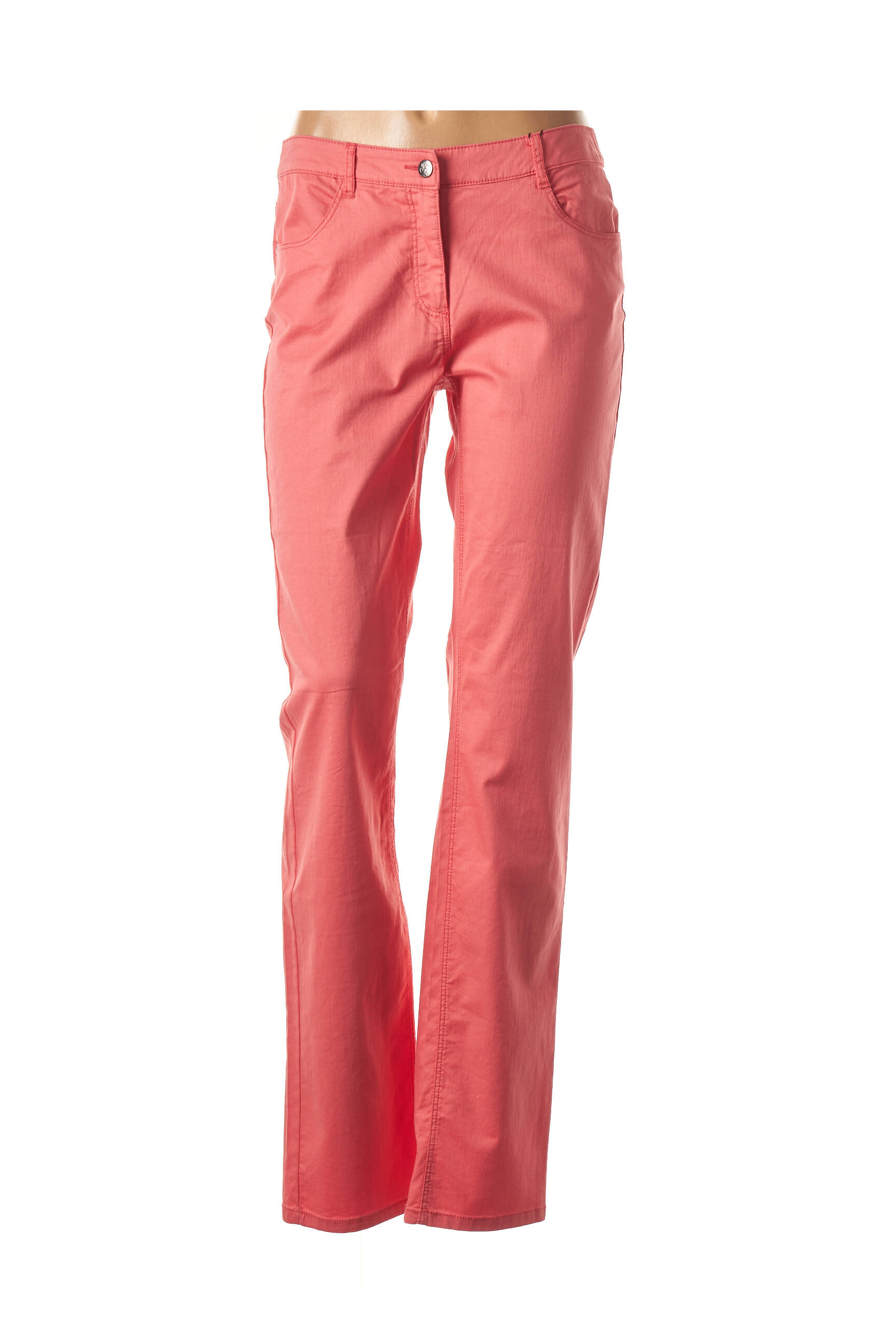Pantalon kišenės normala dydis oranžinė FLEUR DE SEL moteris