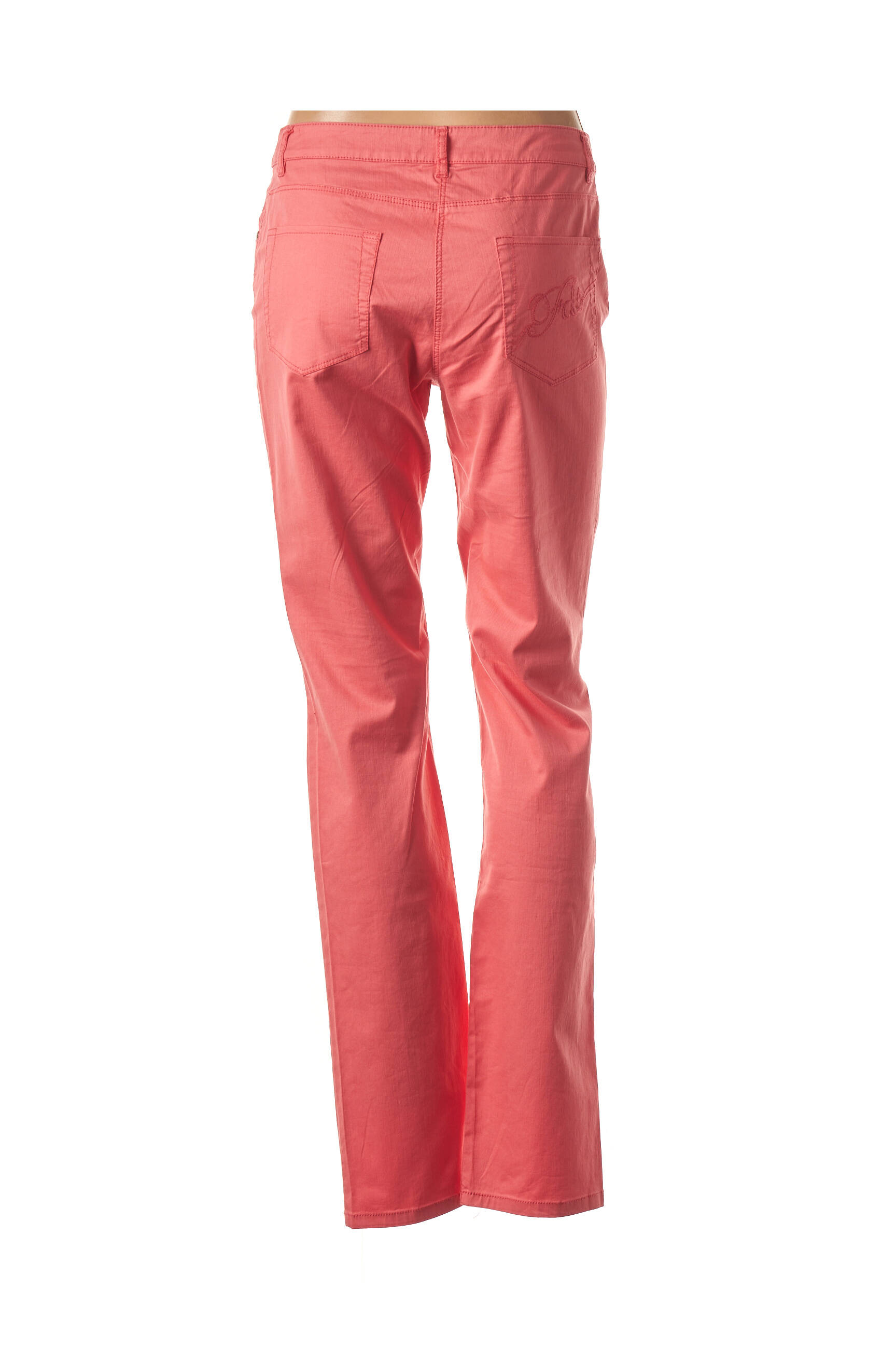Pantalon kišenės normala dydis oranžinė FLEUR DE SEL moteris