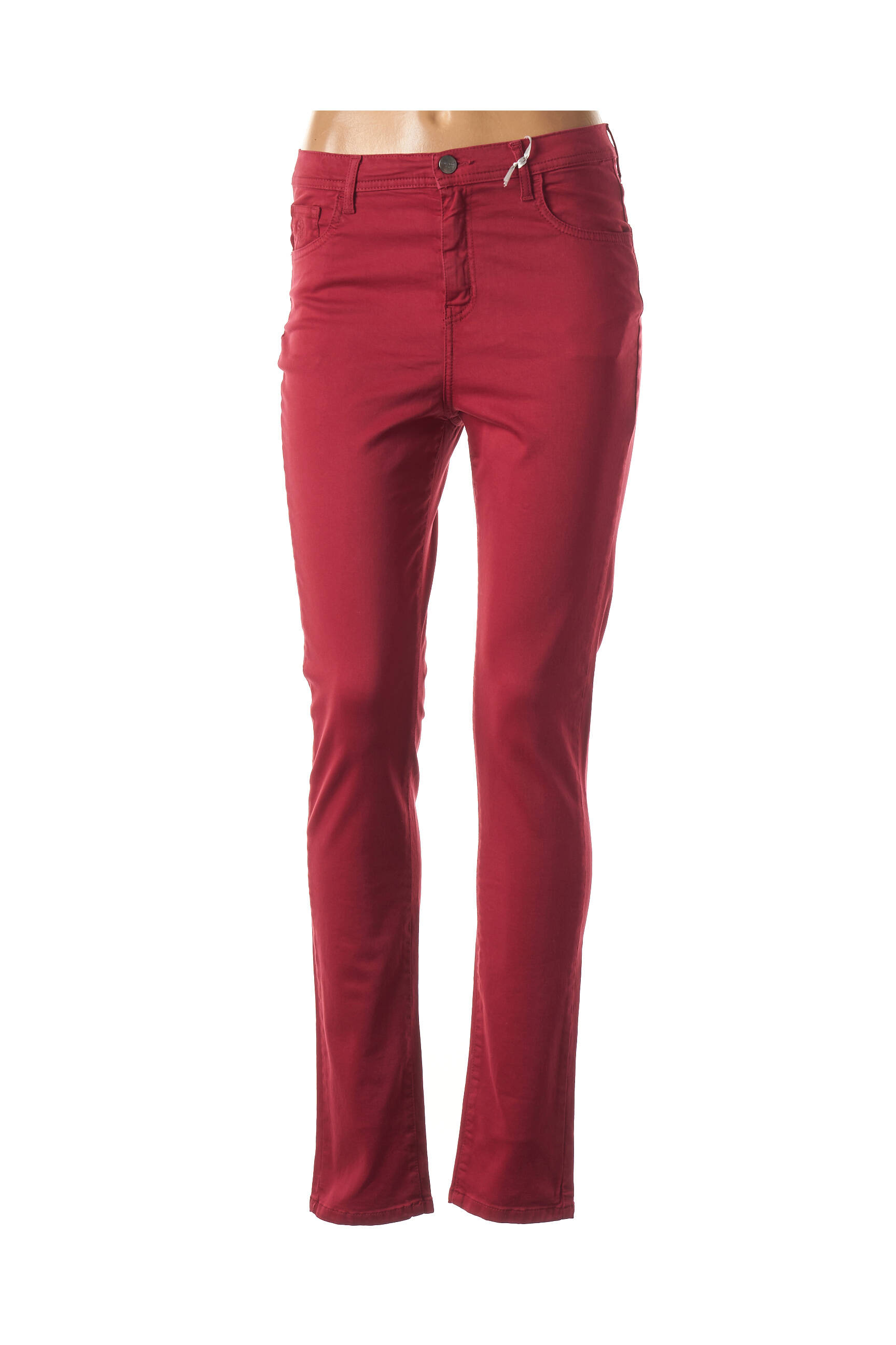 Pantalon aukšta talija aukšta talija raudona IMPACT moteris