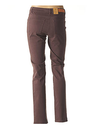 Pantalon tiesi kirpimas maža dydžio violetinis FLEUR DE SEL moteris