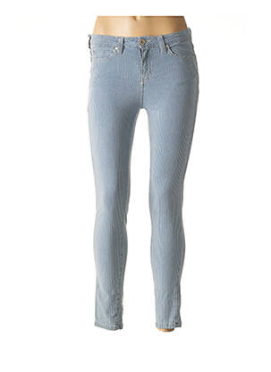 Pantalon siuvinėjimas su klinčiais maža dydžio mėlyna DENIM STUDIO moteris