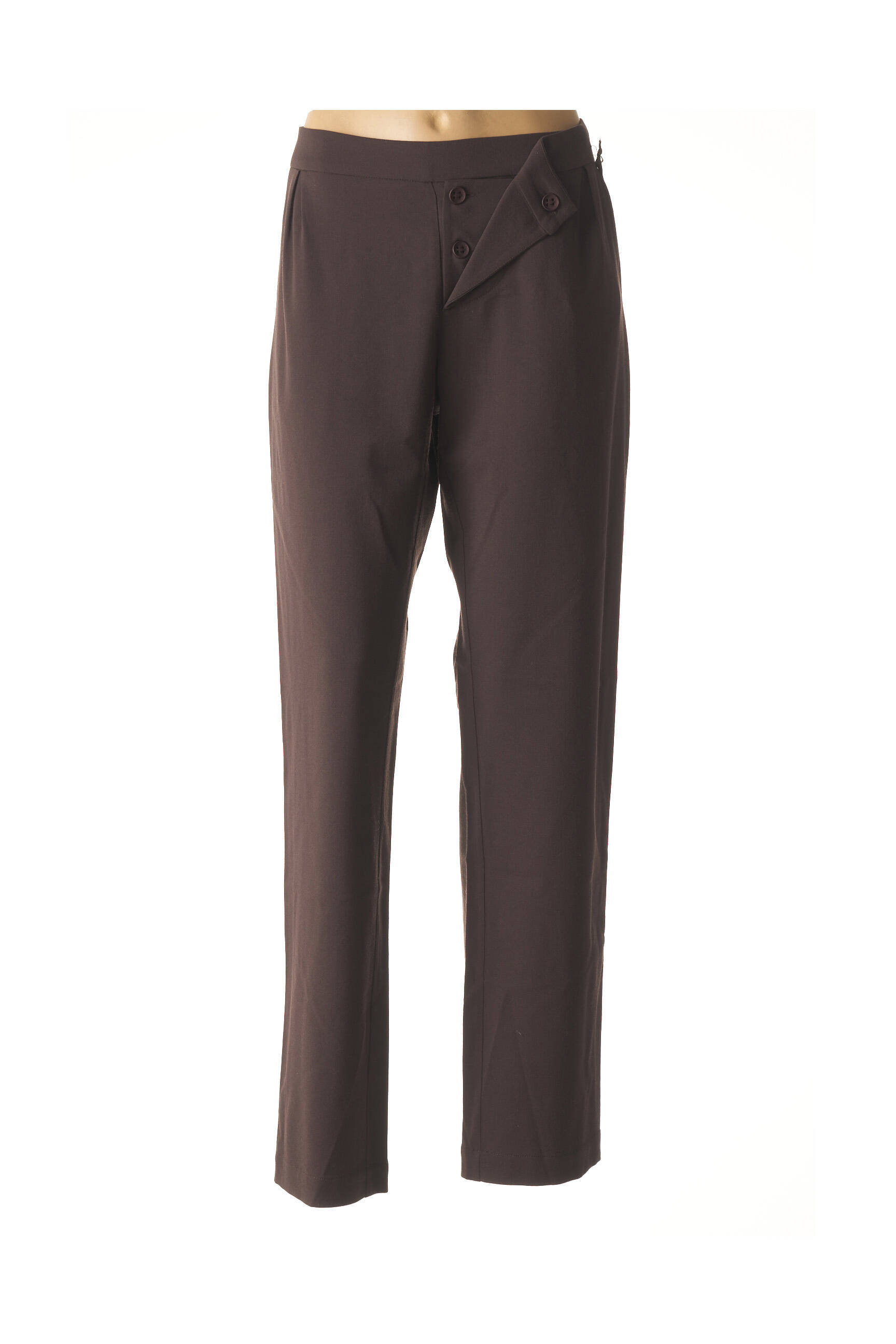 Pantalon kišenės normala dydis rudas CREA CONCEPT moteris