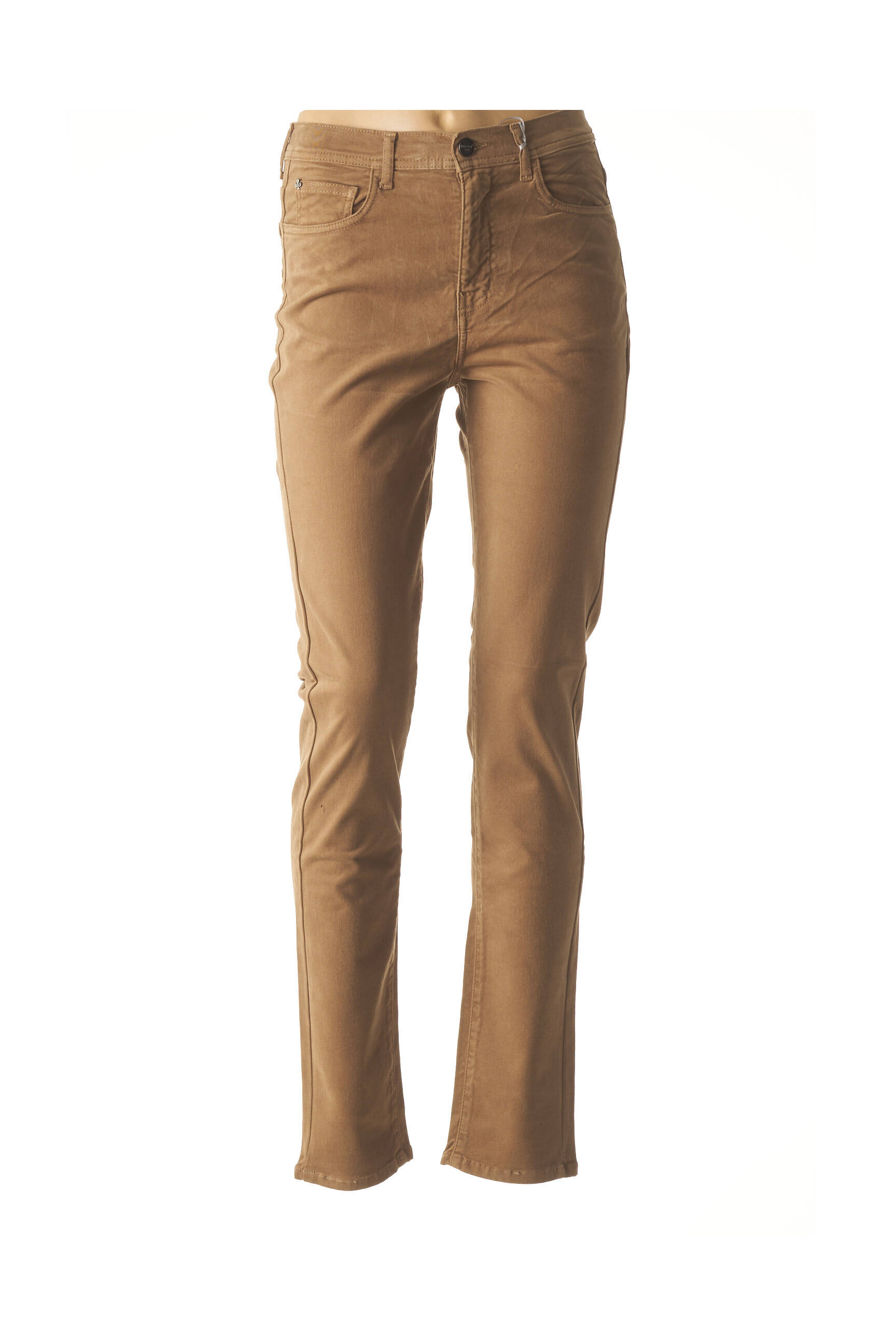 Pantalon aukšta talija aukšta talija rudas IMPAQT moteris