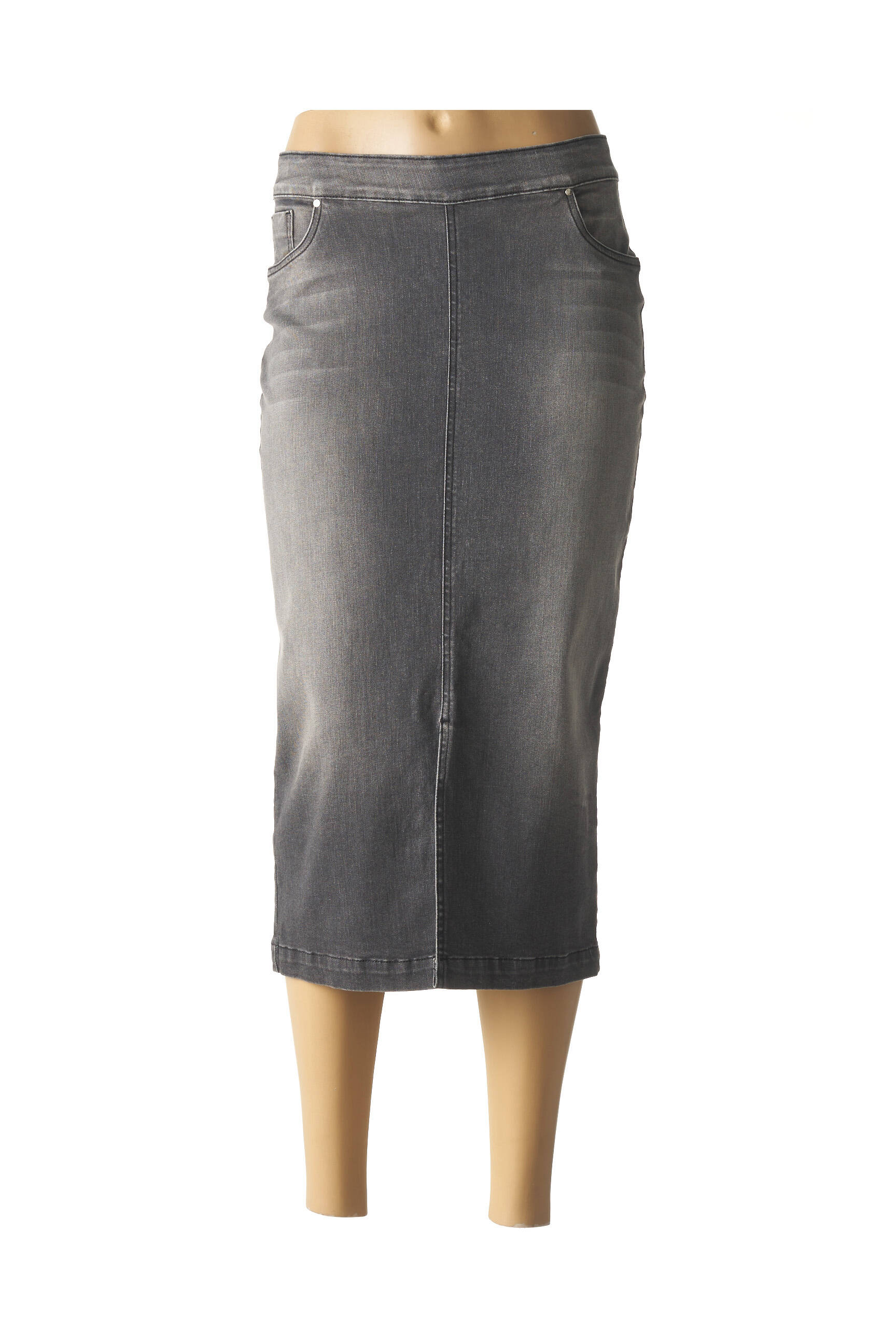 Pusilgis sijonas tamprumas pilka PAUL BRIAL moteris