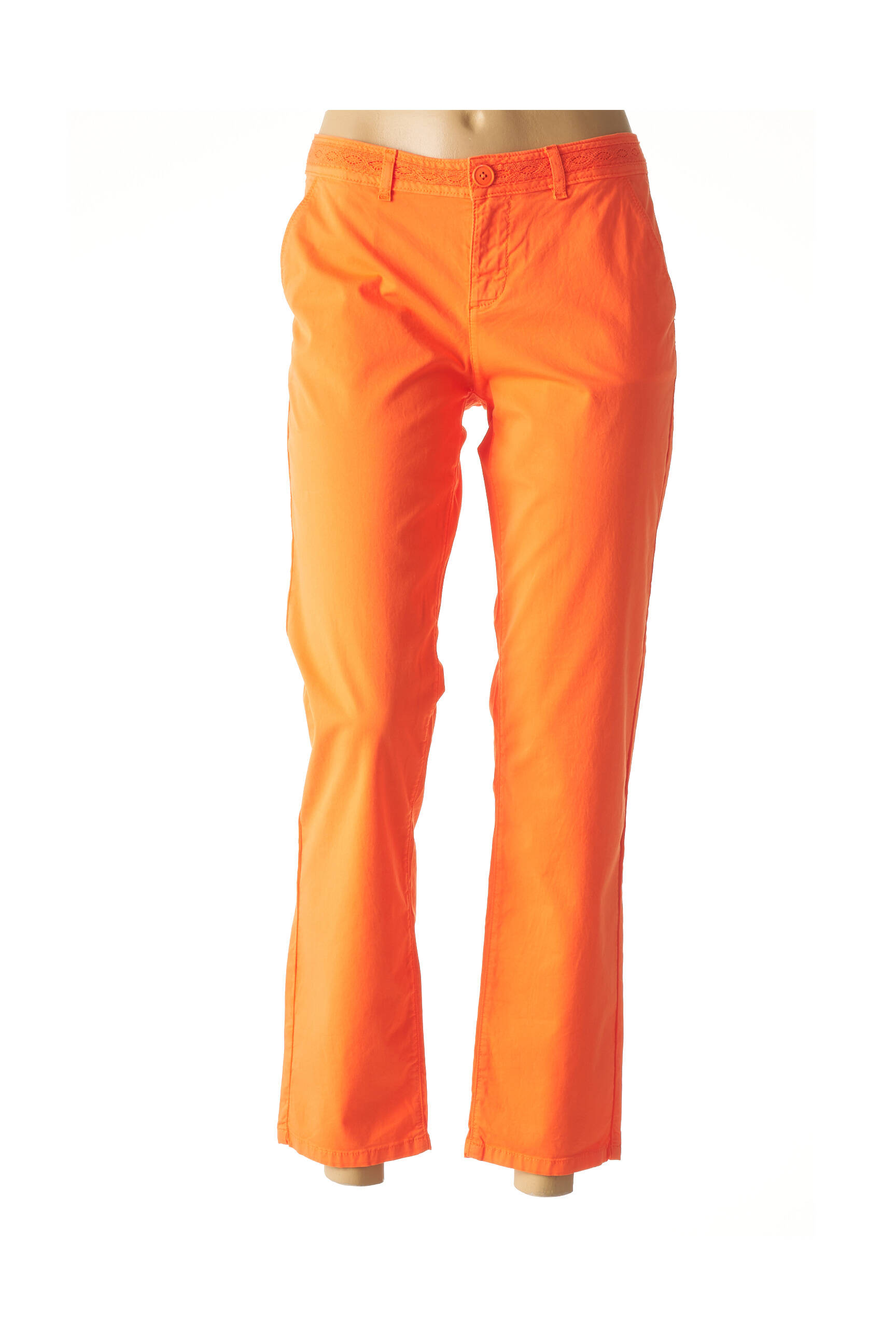 Pantalon tiesi kirpimas normala dydis oranžinė ONE STEP moteris