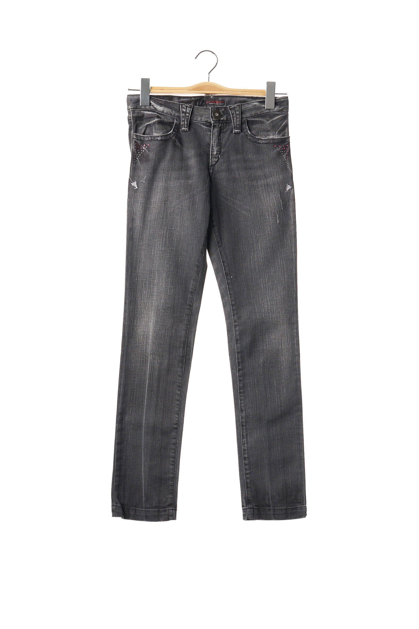 Lieknos kelnės normala dydis pilka GUESS JEANS mergina